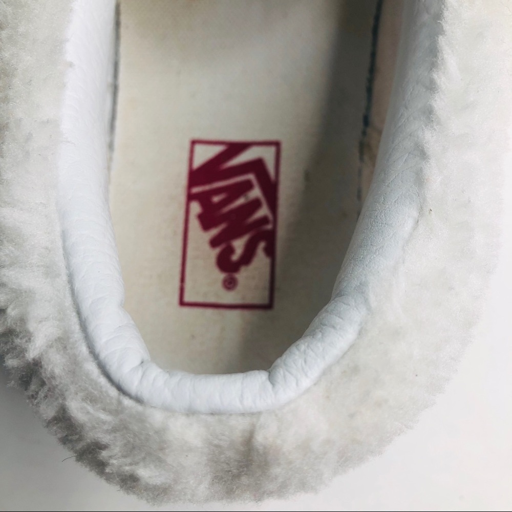 Vans Slip-On Shearling Rainbow Platform Sneakers - Picture 6 of 7